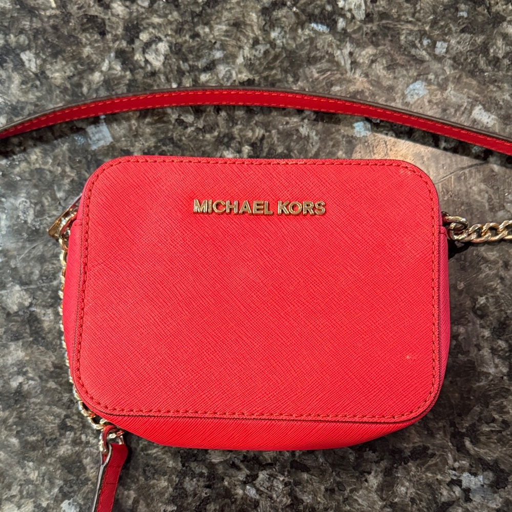 Michael Kors Vibrant Red Crossbody Bag